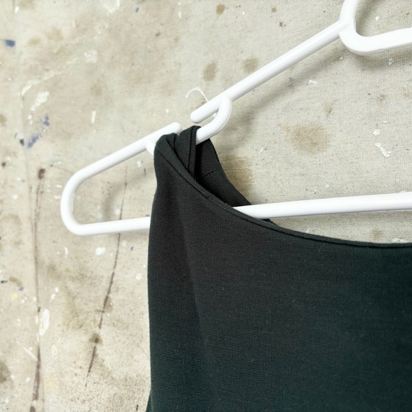 MM Lafleur the Lydia Green Twist Strap Ponte Sheath Dress - Picture 5 of 9